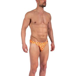 Olaf Benz Zwemslip - 9312 Orange - maat XXL (XXL) - Heren Volwassenen - Polyamide- 1-09377-9312-XXL