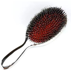 Haarborstel - Limited Edition - Roze -antiklik borstel - Zwijnenhaar