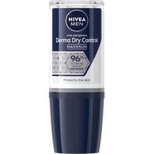 NIVEA Men Deodorant Roller Derma Dry Control - 50 ml