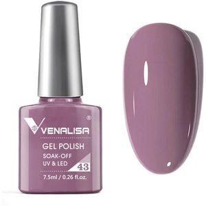 Venalisa UV Gellak Grey Fuchsia - 7.5 ml - Fuchsia Gellak - Gellak Lilac - Gellak Fuchsia - Gellak Paars - Gellak Grijs - Gellak Kleuren - Venalisa Gellak - Gellak Nagellak