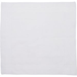 Tiseco Herenzakdoeken Alto 1 - 6 Stuks - 40 x 40cm - 100% Katoen - Wit
