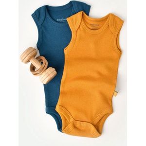 2-pack zachte rompers – Biologisch katoen & Modal Tomiju Baby 6/9M