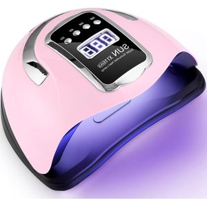 UV LED nageldroger 280W 66 lampkralen - sneldrogende nagellamp met 4 timers - LCD-scherm - automatische sensor - thuis en salon manicure