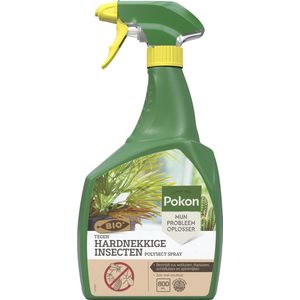 Pokon Bio tegen Hardnekkige Insecten Spray - 800ml - Kant-en-klaar - Zichtbaar effect binnen 24 uur - Bestrijdt o.a. wolluizen, dopluizen, schildluizen en spintmijten