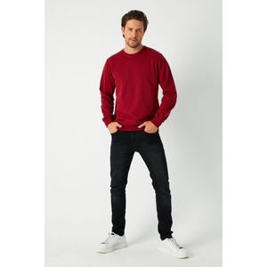 Comeor Sweater heren - bordeaux rood - sweatshirt trui - S