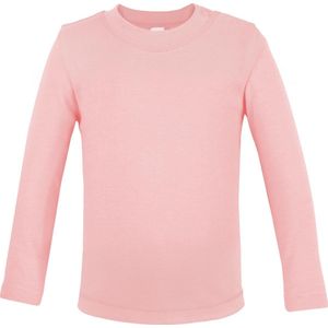 Link Kids Wear baby T-shirt met lange mouw - Baby roze - Maat 62/68
