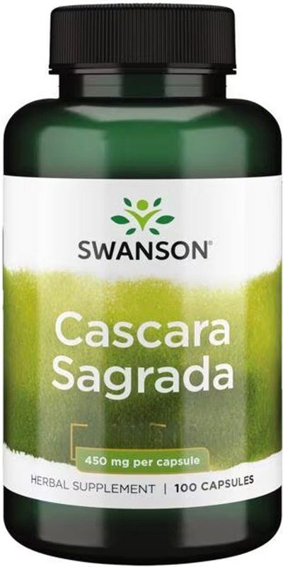 Swanson - Cascara Sagrada - Laxeermiddel - 450 mg - 100 Capsules
