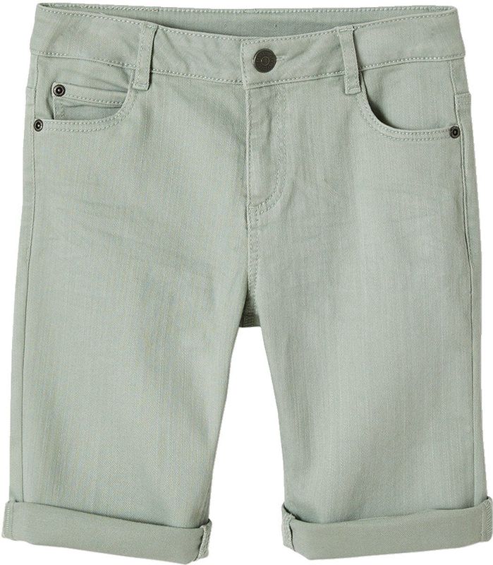 Vertbaudet - Bermuda - Effen of Gestreept - Canvas - Katoen