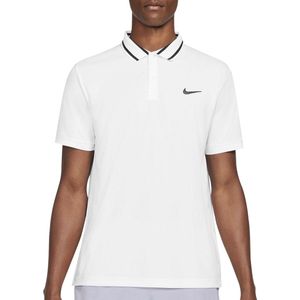 Nike Nike Court Dri-FIT Victory Polo Sportpolo - Maat M  - Mannen - wit - zwart