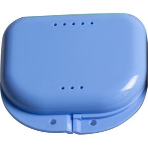 Beugelbakje - Gebitsbakje - 1 stuk - blauw - Voor - Beugel - Kunstgebit - Prothese - Beugelbakje - Beugeldoosje - Gebittenbakje