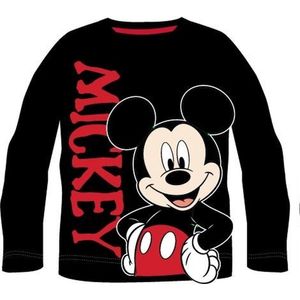 Mickey Mouse longsleeve shirt zwart maat 122