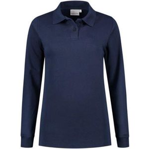 Santino Rick Dames Polo sweater lange mouw - Marine - XL