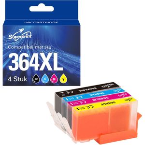 Superprint 364 XL Inktcartridge geschikt voor HP 364 364XL - Multipack van 4- Hoge Capaciteit