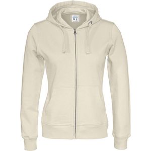 Cottover HOODIE FULL ZIP LADY - GOTS GECERTIFICEERD 141009 - Ecru - XL