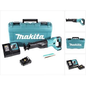 Makita DJR 186 RA1K Accu Reciprozaag 18 V + 1x accu 2.0 Ah + lader + koffer