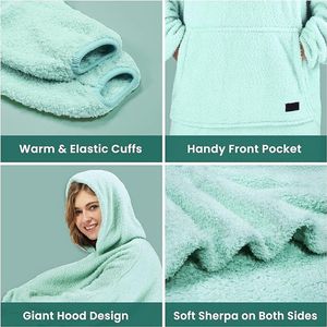 Luxe knuffeltrui hoodiedeken