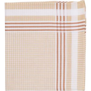 Tiseco Elegante Dameszakdoeken Alta 4 Set - 6 Stuks - 100% Premium Katoen - Tijdloze Stijl in Indiantan