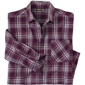 ATLAS FOR MEN - Geruit overhemd van flanel Altitude - Heren - Verkrijgbaar in grote maten - 3XL