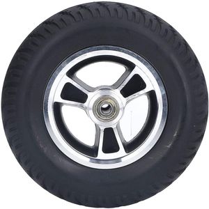 Allecto Plus - Rolstoelwiel met Gelegeerd Stalen Naaf en Antislip PU-wiel voor Winkelwagen 7 inch