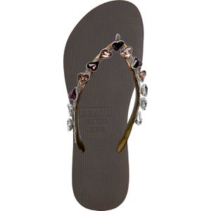Uzurii Heart Bronze bruin slippers dames (18.216.03)