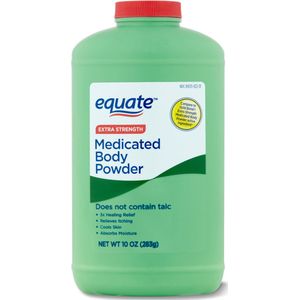 Equate Verkoelend Lichaampoeder – Talkvrij met Menthol & Zinkoxide – Fris en Absorberend – 283 g