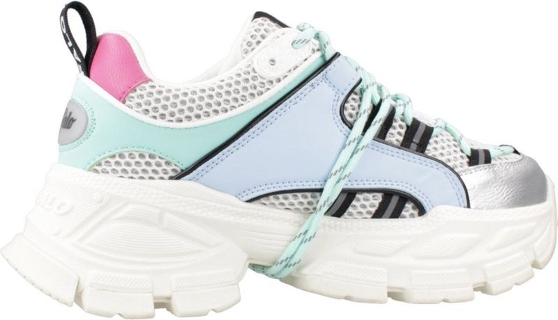 BUFFALO - Saturn Lace - Sneakers - Lichtblauw / Pink / Zwart / Zilver