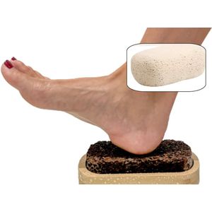 Vulkanische Pedicure Puimsteen – Zandkleurig & Hygiënisch – Eeltverwijdering
