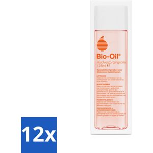 12 x Bio-Oil Huidverzorgingsolie 125 ml - Huidverzorging - Littekenvermindering - Huidstriemen - Pigmentvlekken - Droge Huid