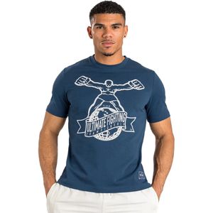 UFC Venum Ulti-Man T-Shirt Marineblauw Wit maat S