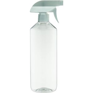 Lege Plastic Fles 500 ml PET transparant - met witte spraykop - set van 10 stuks - navulbaar - leeg