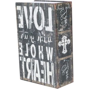 Verborgen kluis Draagbaar Geheim Boek - Mini Combinatieslot Roestvrijstalen Simulatie - Grote Capaciteit Voor Thuiskantoor Sieraden Geld