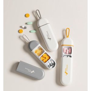 Vendoria - Pillendoos - Medicijn Organizer - 3-vaks Opbergdoos - BPA-vrij & Veilig - Water- en vochtdicht