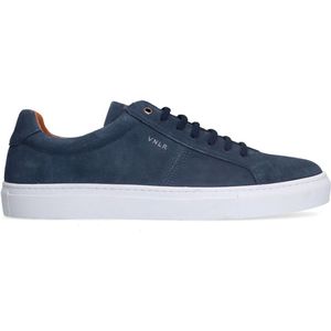 Van Lier - Heren - Blauwe suède sneakers - Maat 46