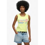 Superdry - Outdoor Stripe Scoop - Mouwloos T-shirt - Slim Fit - 100% Katoen