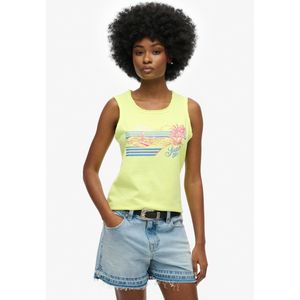 Superdry - Outdoor Stripe Scoop - Mouwloos T-shirt - Slim Fit - 100% Katoen