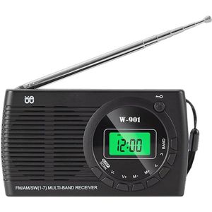 Draagbare AM/FM/SW Radio met Schermweergave voor Kamperen en Wandelen