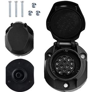 13-polig Aanhangerstopcontact met Automatische Uitschakeling voor Caravans en Campers