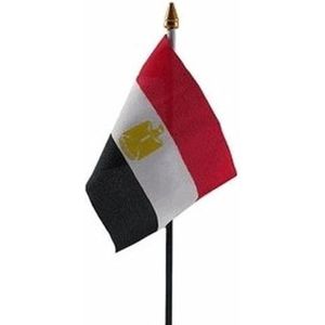 Egypte mini vlaggetje op stok 10 x 15 cm