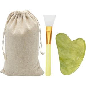 Tadipri Gua Sha, Gua Sha Face Body, Gua Sha Facial Massage Tools, Massage Tools for Face, Eyes, Neck With Mask Brush and Storage Bag