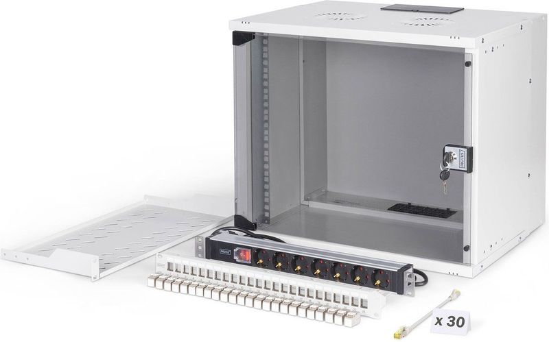 Digitus - SOHO PRO - Wandbehuizing - Grijs - 9U - 19 inch Rek