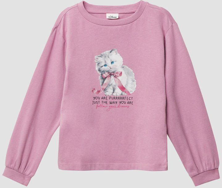 Shirt - Katoen - Lange Mouwen - Coole Print - Ronde Halslijn