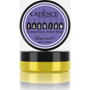 Cadence Fashion Textiel Relief Pasta 50 ml Citroengeel