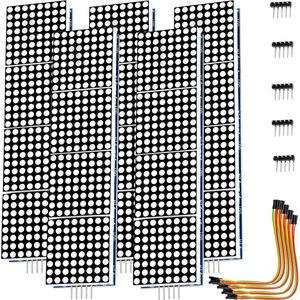 AZDelivery 5 x MAX7219 8x32 4 in 1 Dot Matrix LED Display Module compatibel met Arduino Inclusief E-Book!