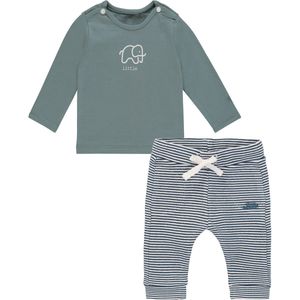 Noppies - Kledingset - 2delig - Broek Hapur Dark Slade - Shirt Amanda Dark Green - Maat 68