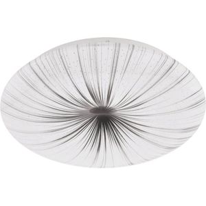 EGLO Nieves Wandlamp/Plafondlamp - LED - Ø 31 cm - Wit/Zilver
