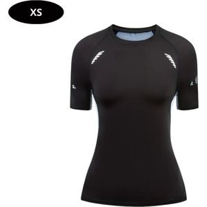 Bovista Sportshirt Dames - Sport - Fitness - Compressie Shirt - Corrigerend Hemd - Sportkleding - Vrouwen - Grijs - XS