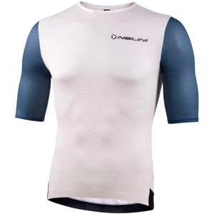 Nalini - Heren - Fietsshirt - Korte mouwen - Wielrenshirt - Zomer - FRESH WZ JERSEY - PRISTINE/BLU/CORAL - M