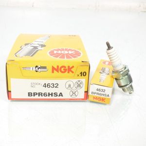 Bougie d'allumage NGK pour Scooter Daelim 50 Bonita 2009 à 2012 BPR6HSA / 4632 / Par 10 Neuf