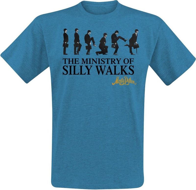 Monty Python - Ministry of Silly Walks - Heren T-shirt - Meerkleurig