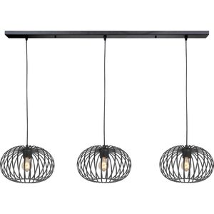 HighLight hanglamp Bolato 3L balk - zwart